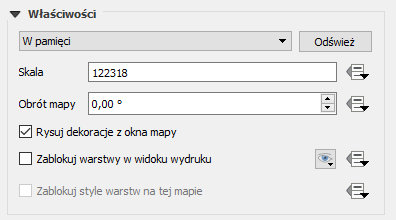 Właściwości obiektu - właściwości mapy